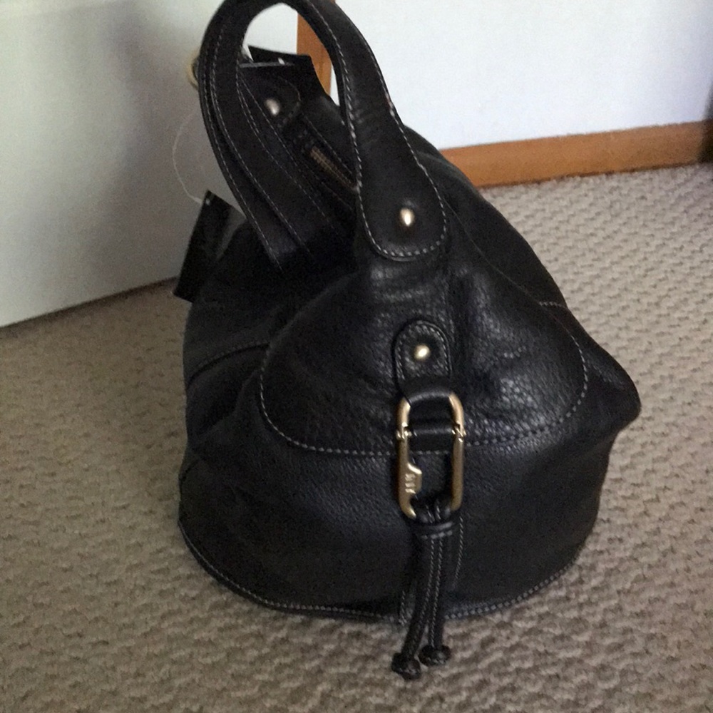 Jones NY black tote/ bucket bag/ backpack. BNWT.